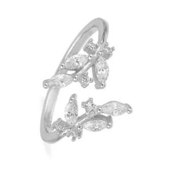Roxi Mosaico Circonio Circonio Anillo De Mujer Abierto Para Roxi Mosaico Circonio Circonio Anillo De Mujer Abierto Para