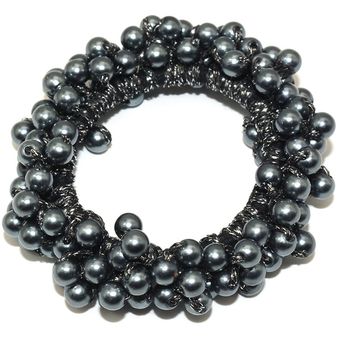 corbatas para el pelo con perlas grandes para mujer diadema de estilo coreano a la moda sujetadores para coleta para niñas accesorios para el cabello 