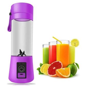 Mini Licuadora Portatil Recargable Usb Para Jugos Y Batidos Morada