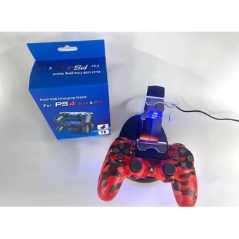 GENERICO Base Cargador Doble Control Joystick PlayStation 4 PS4