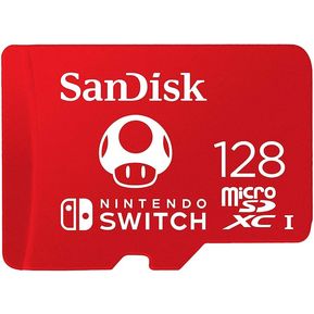 Memoria MicroSD Sandisk 128GB para Nintendo Switch Clase 10 - 128 GB