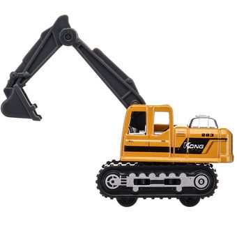 MECO Juego de 16 vehículos para juegos vehículos de construcción camiones coches juguetes para niños 