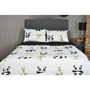 Comforter Kids - Panda  Negro - Pa soñar