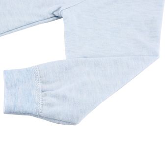 Ropa de algodón de algodón de color natural Uni  para bebé de 0 a 1 año de edad y Versión abierta Azul 73cm 