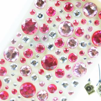Pegatinas de gemas 3D para niños y niñas pe pegatinas de diamantes 