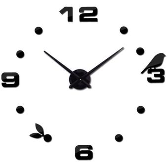 GENERICO Reloj De Pared 3d Adhesivo Moderno Grande 120 Cm De Diámetro