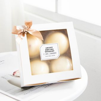 10 Uds. embalaje par StoBag-caja de papel blanco para manualidades 
