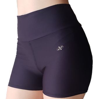 Short Licra Fit - Army Oxo Sport Mujer Fitness Negro Mate