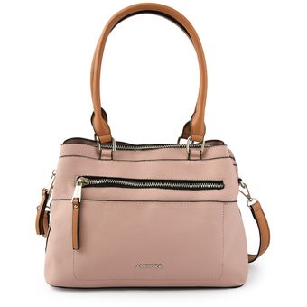 Maude cartera dos asas tres divisiones rosa viejo Maude cartera dos asas tres divisiones rosa viejo