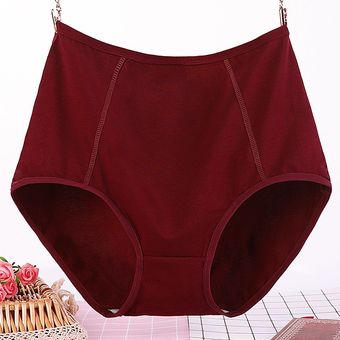 Bragas Extra grandes de algodón suave para mujer bragas sin costura 