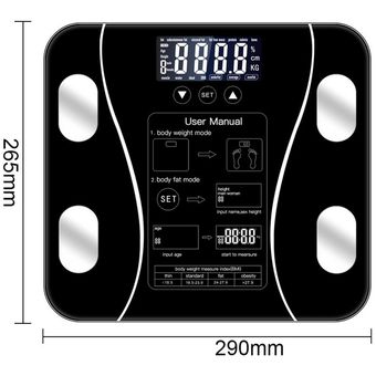 HON #style E Báscula de cuerpo Bluetooth báscula inteligente inalámbrica Digital báscula de peso para baño báscula de peso corporal 