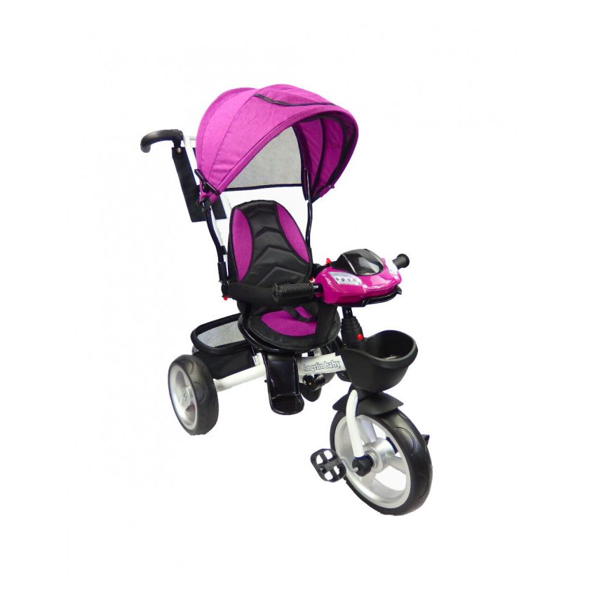 Triciclo para niño y niña con asiento giratorio a 360 Luz y Sonido