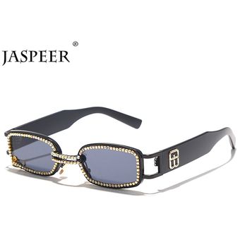 JASPEER-gafas sol rectangulares hombre mujerso 