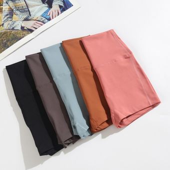 Pantalones cortos deportivos para correr,cómodos pantalones cortos deportivos para mujer,pantalones cortos deportivos para gimnasio,pantalones cortos de Yoga ajustados sin costuras de cintura alta #orange red 
