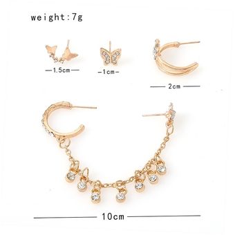 Modyle Nuevos Pendientes De Borlas De Cristal De Moda Cúbica 