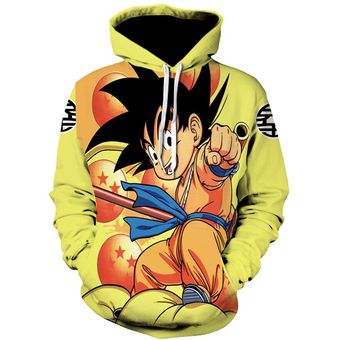 Marca Dragon Ball Z Hoodies chico Goku ropa goma nube sudadera Sudad 