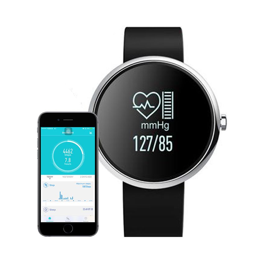 Smart Watch Round Gps Elegante Con Monitor Cardiaco
