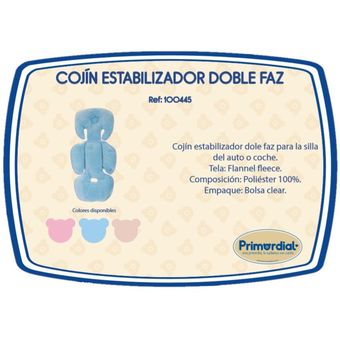 Almohada cojín coche estabilizador bebe doble faz. MUNDO BEBE