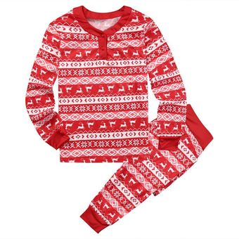 Impresión Pijamas Trajes familiares Top Pantalones Navidad Padre Niño Ropa 