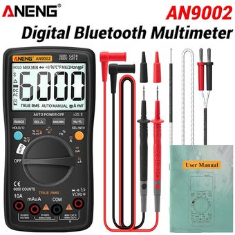 Multímetro digital ANENG AN9002 Bluetooth 6000 cuentas Probador de vol 