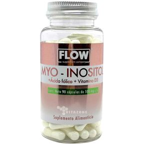 Myo Inositol 90 cápsulas 500 mg FLOW