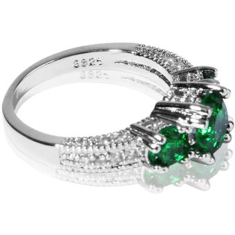 Lujo de la vendimia de accesorios joyería del contrato del anillo de bodas regalo del aniversario 