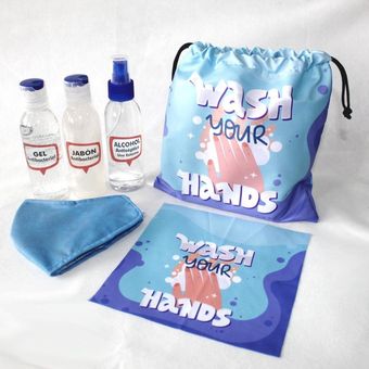 Generico - Kit De Bioseguridad  Kn95 Wash Your Hands