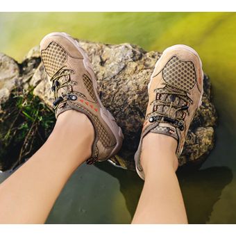 Zapatos de senderismo al aire libre para hombre de verano-Marrón claro 