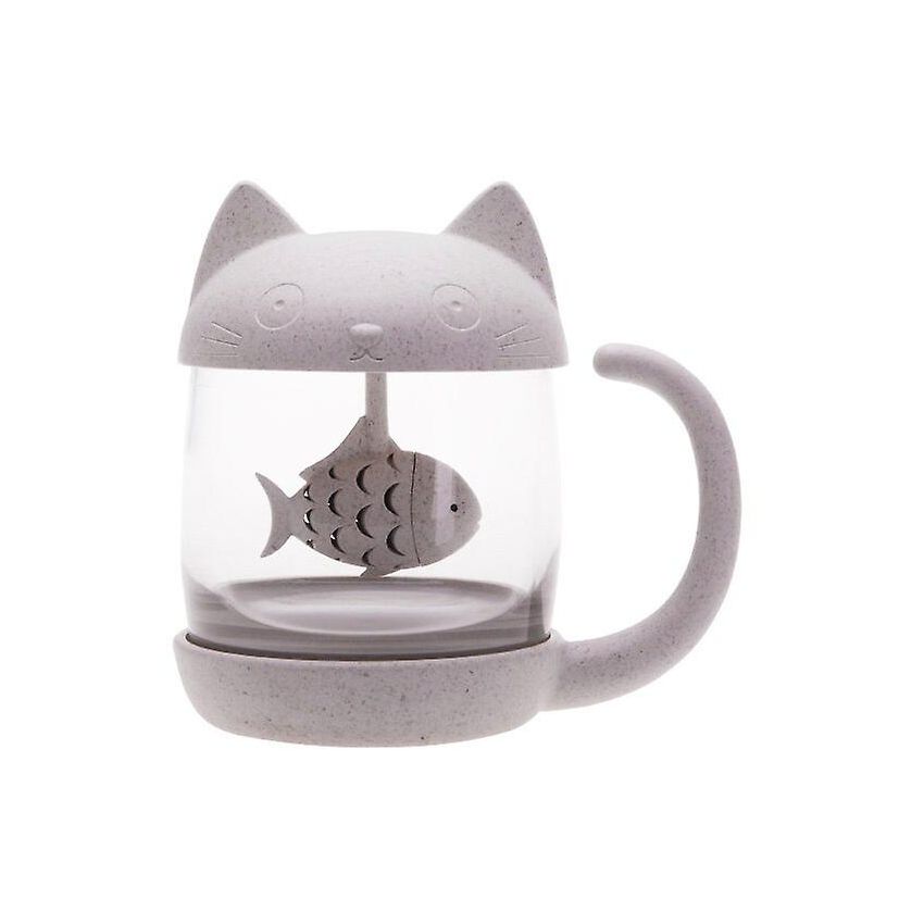 tazas precauti Infusor de té Gel de sílice animal Colador de té de gato Fuga de té de silicona para teteras tazas 
