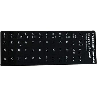 Etiquetas engomadas del teclado con helada del teclado del teclado del teclado del francés ultrafino 
