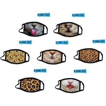 Fundición de impresión 3D Aparato de polvo Mascarilla montada en el oído Personalidad Spoof Mascarilla transpirable Mascarillas antihueces Mascarillas de algodón 