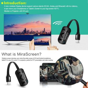 Receptor Mirascreen G4 2.4G 5G 4K Dongle HDMI Airplay Wifi TV Stick 