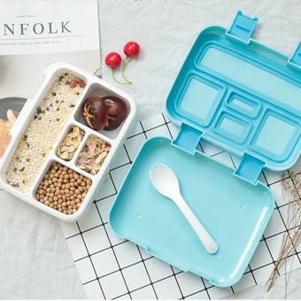 Fiambrera Infantil Lonchera Bento Box Kids Azul