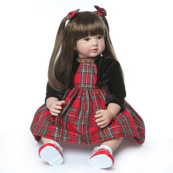 muñecas Reborn de silicona de 60cm,muñeca bebé realista,muñeca realista Boneca Bebes realista,muñeca Reborn de cumpleaños y Navidad 