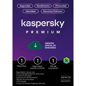 Kaspersky Antivirus Premium 1 dispositivo por 1 año
