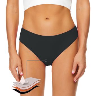Bañador Bikini Menstrual Antifugas - Vitavi Mod. Chloé Negro