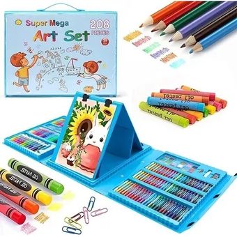 Mega Craft Kit - Suministros de manualidades para niños en estuche