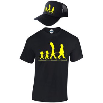 camiseta simpsons beatles