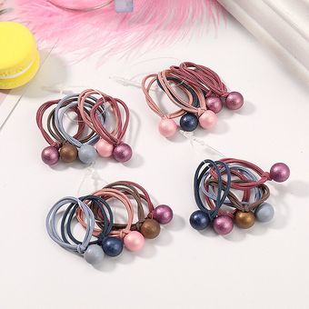 sombreros de cuerda para el pelo de nailon para niña Lote de 81020 unidades de perlas de Color coreano para niña series de colores caramelo con cuentas para el pelo 