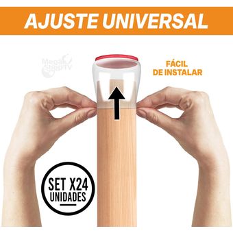 Protectores De Silicona Para Patas Sillas Mesas Pisos X24 Un