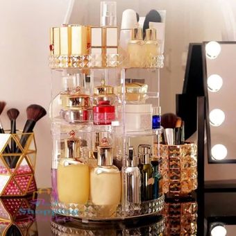 Organizador De Cosmeticos Perfumes Cremas Cosmetic storage box Rack De Baño  tocador, Moda de Mujer