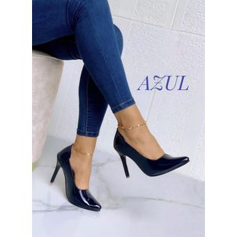 Tacones discount azul oscuro