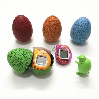 juguete Tamagotchis electrónico Digital Huevo de dinosaurio vaso multicolor juego Virtual ciber Digital para mascotas regalo de Navidad para mascotas 