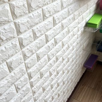 Etiquetas para paredes de ladrillo 3D  papel tapiz decorativo con re.. 