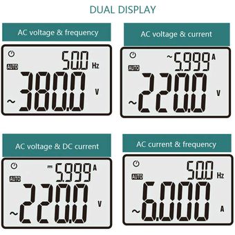 PM2118 Medidor de pinza digital Multímetro DC  AC Voltímetro Probador 