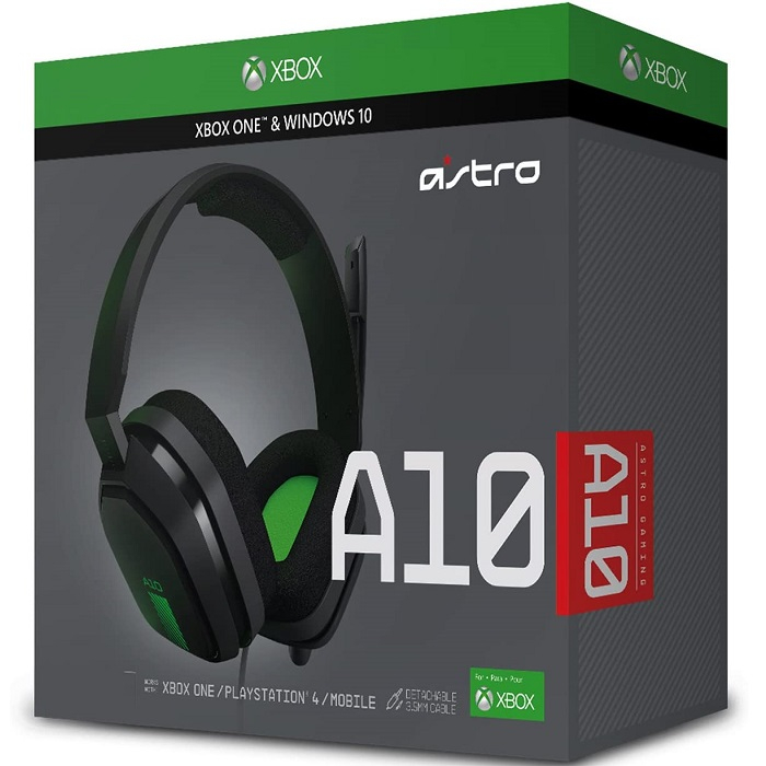 Diadema ASTRO A10 Para Xbox One 3.5mm Gaming Negro-Verde 939-001595