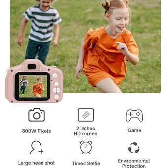 cámara de fotos para niños regalo de cumpleaños de Navidad Mini cámara de doble lente para niños juguetes para bebés cámara Digital de vídeo 1080P cámara de fotos para niños regalo de cumpleaños de Navidad Mini cámara de doble lente para niños juguetes para bebés cámara Digital de vídeo 1080P
