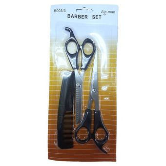 Set 2 Tijeras Cortar Pelo Entresacadora Cabello Peluquería GENERICO