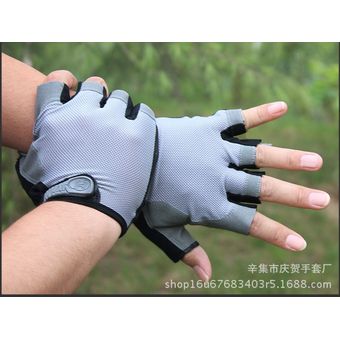 Bicicleta guantes señores semi-dedo Gloves anti-Sweat anti-slip Cycling Gloves ~ 