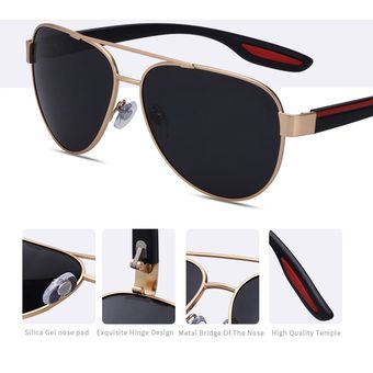 Gafas de sol de Aviador de d（#C5Brown） AOFLY Gafas de sol de piloto polarizadas a la moda 